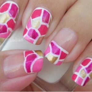 abstract nails art