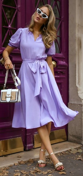 Total purple outfit!! Wonderful monochrome purple, Lila, violet outfits!! |  Style Adorés