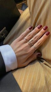 red wine nails